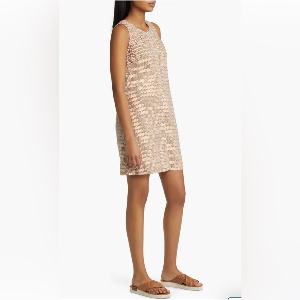 Tommy Bahama Cream and Tan Dress